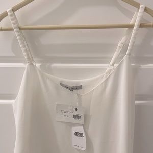 Naked Zebra Silky White Tank